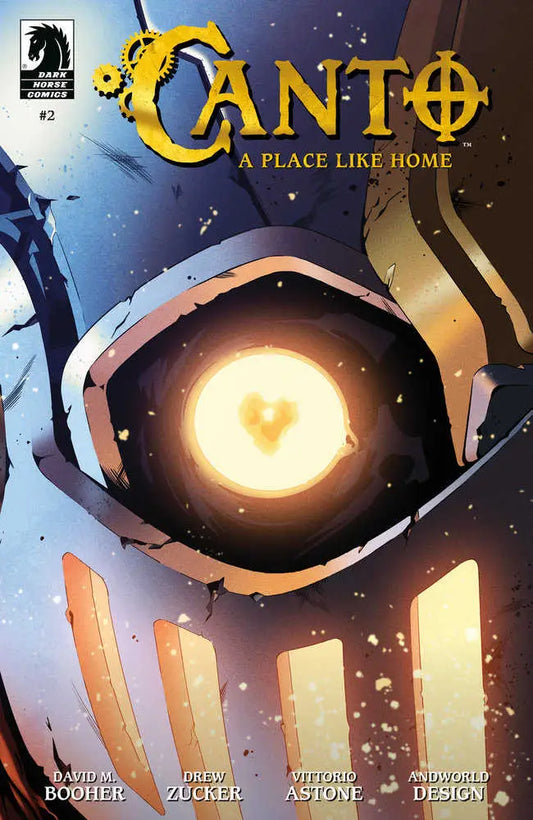 Comic book cover for Canto: A Place Like Home #2 with glowing orb, shrouded man design
