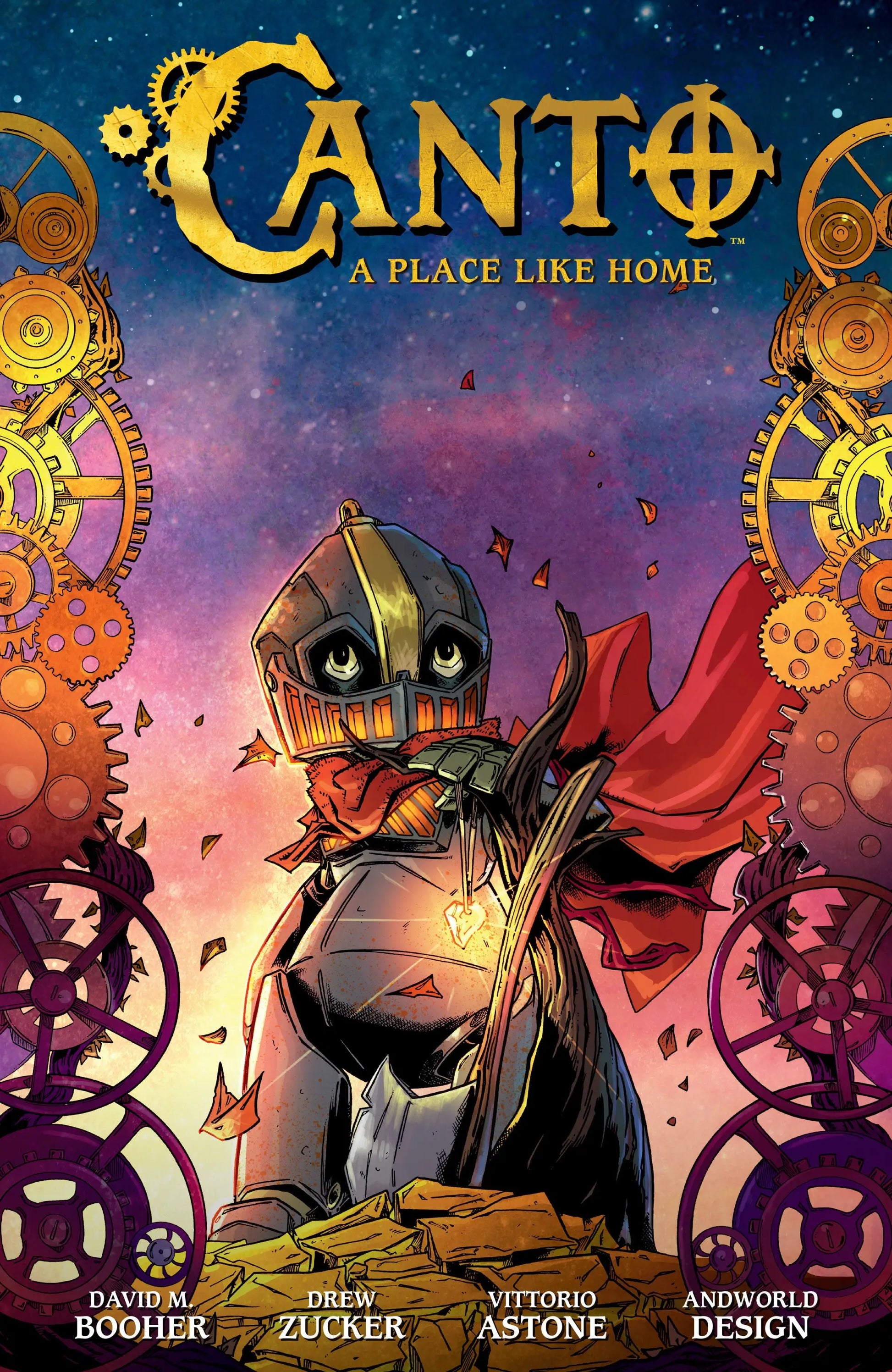 Canto Volume 5 comic book cover featuring a shrouded man on an unnamed world scene
