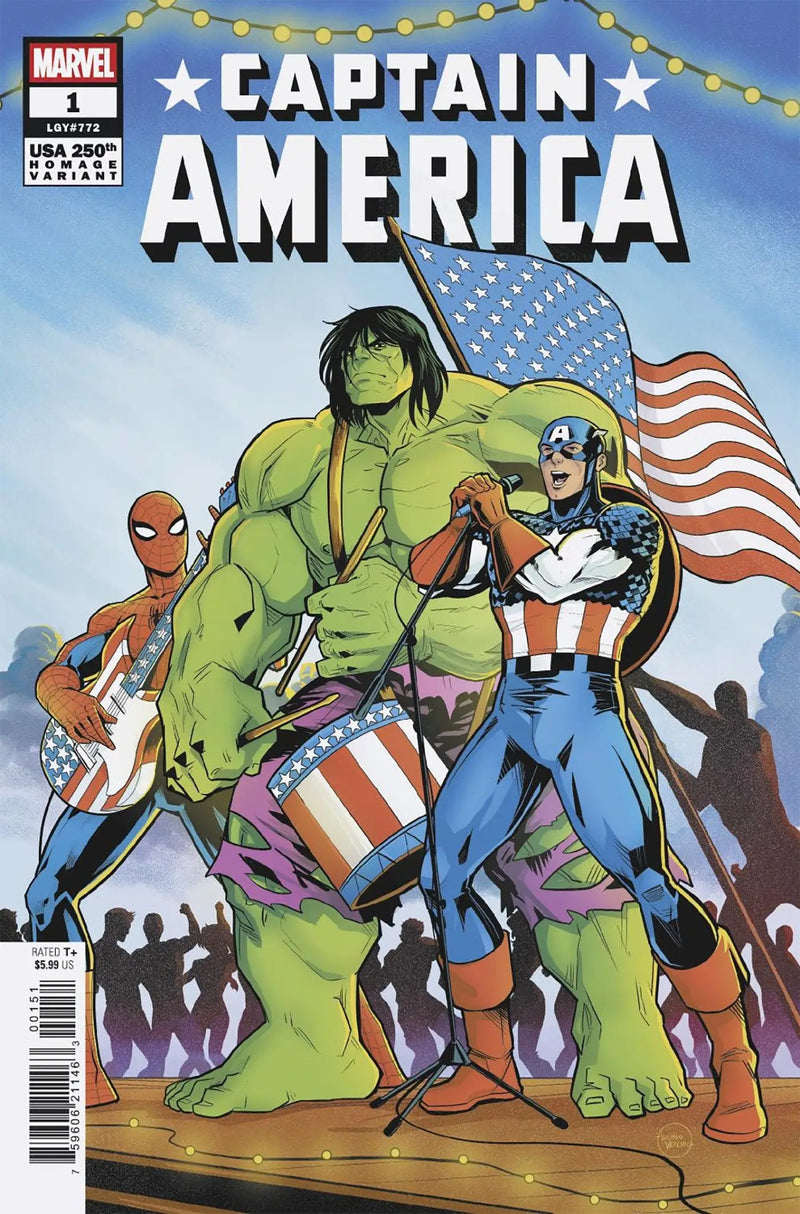 Captain America #1 Luciano Vecchio 250th Homage Variant - Comic Book