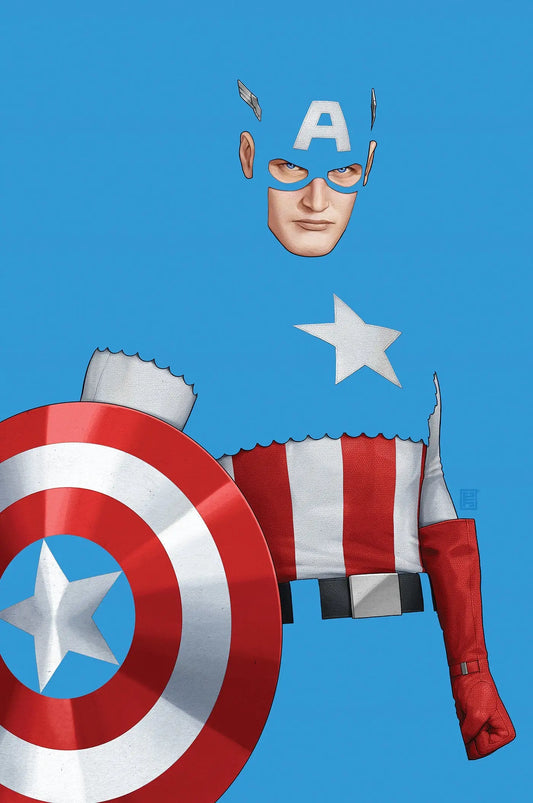 Captain America #2 John Tyler Christopher Negative Space Full Art Variant - Comic Book