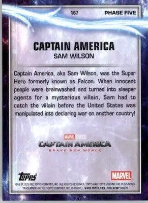 Captain America - 2025 Topps Chrome Marvel Studios - #167 - Non_sport - Marvel Card Single