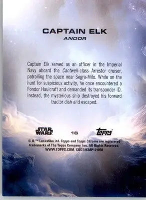 Captain Elk - 2025 Topps Chrome Sapphire Edition Star Wars - #16 - Non_sport - Star Wars Card Single