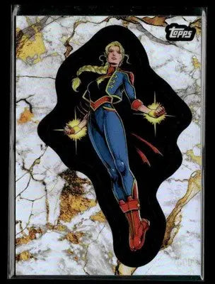 🌟 Captain Marvel 2025 Topps Marvel 1975 Golden Anniv Refractor #109 🌟 - Marvel Card Single
