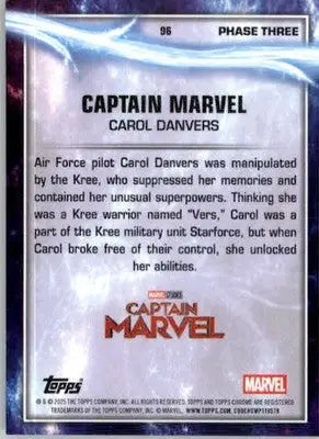 Captain Marvel - 2025 Topps Chrome Marvel Studios - #96 - Non_sport - Non-Sports Card Single