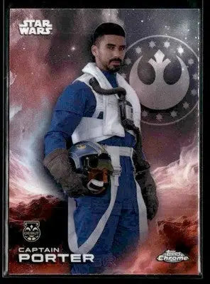 🌟 Captain Porter, 2025 Topps Chrome Star Wars #20 🌟 - Star Wars Card Single