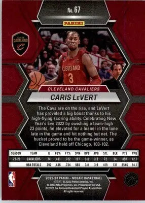 Caris LeVert - 2022-23 Panini Mosaic - #67 - Basketball - Basketball Card Single