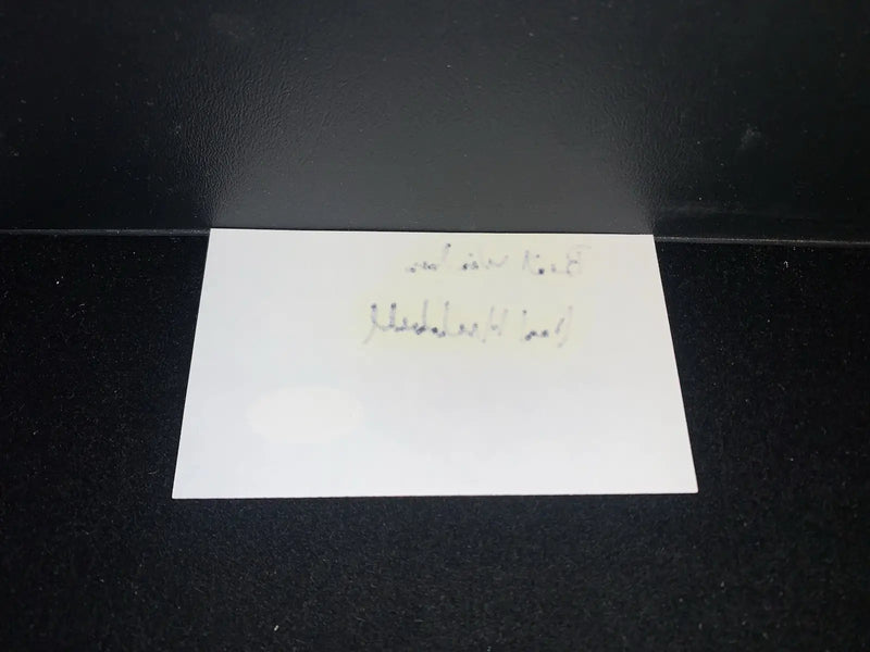 Carl Hubbell Baseball Signed Cut Auto Autograph Index Card NY Giants JSA - Sports Memorabilia