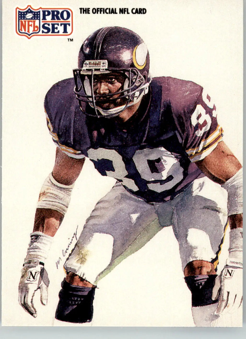 Carl Lee - 1991 Pro Set - #398 - Football - Football Card Single
