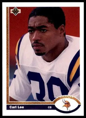 Carl Lee 1991 Upper Deck #326 Minnesota Vikings - Football Card Single