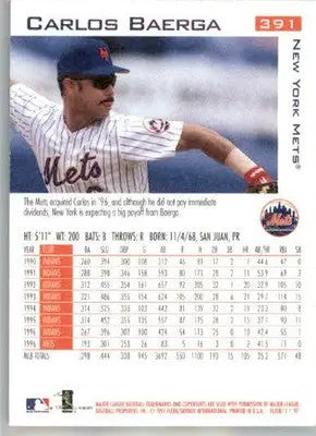 Carlos Baerga - 1997 Fleer - #391 - Baseball - Baseball Card Single