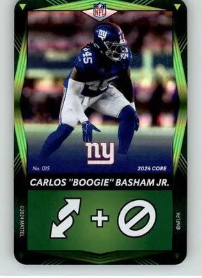 Carlos ’Boogie’ Basham Jr. - 2024 UNO Elite Core Edition - Green Foil - #015 - Football Card Single