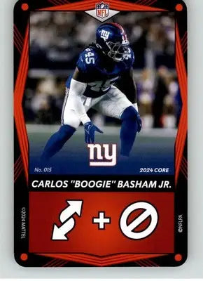 Carlos ’Boogie’ Basham Jr. - 2024 UNO Elite Core Edition - Red - #015 - Football - Football Card Single