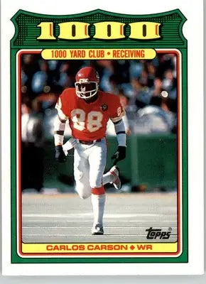 Carlos Carson - 1988 Topps - #6 - 1000 Yard Club Football - Football Card Single