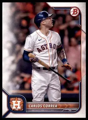 Carlos Correa 2022 Bowman #3 Houston Astros - Baseball Card Single