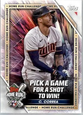 Carlos Correa - 2023 Topps - #HRC-26 - Home Run Challenge Baseball - Baseball Card Single