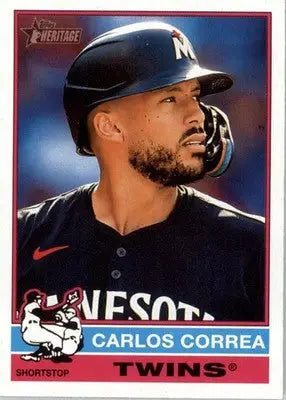 Carlos Correa - 2025 Topps Heritage - #251 - Baseball - Baseball Card Single