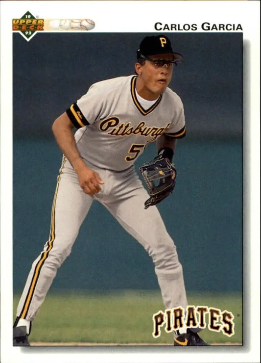 Carlos Garcia 1992 Upper Deck MLB #665 Baseball Card Pittsburgh Pirates - Baseball Card Single