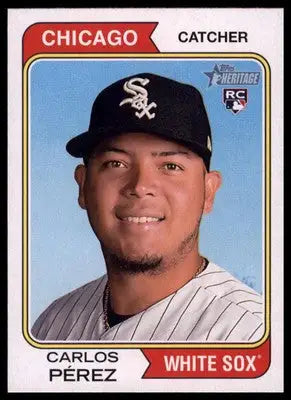Carlos Pérez Rookie 2023 Topps Heritage #351 Chicago White Sox - Baseball Card Single