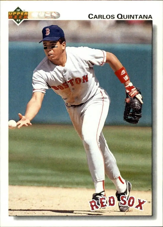 Carlos Quintana 1992 Upper Deck MLB #421 Baseball Card Boston Red Sox - Baseball Card Single