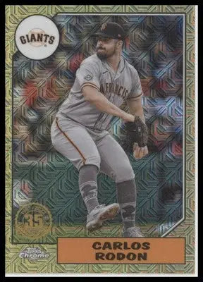 Carlos Rodon 2022 Topps Update 1987 Anniversary Chrome #T87C-3 SF Giants - Baseball Card Single