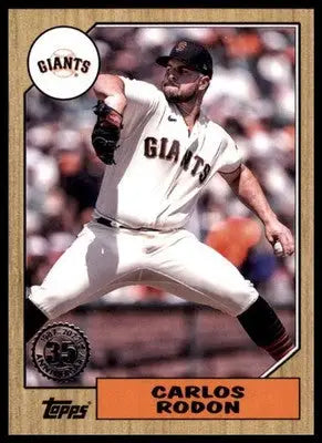 Carlos Rodon 2022 Topps Update 1987 Baseball 35th #87TBU-40 SF Giants - Baseball Card Single