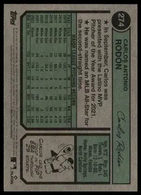 Carlos Rodón 2023 Topps Heritage #274 New York Yankees - Baseball Card Single