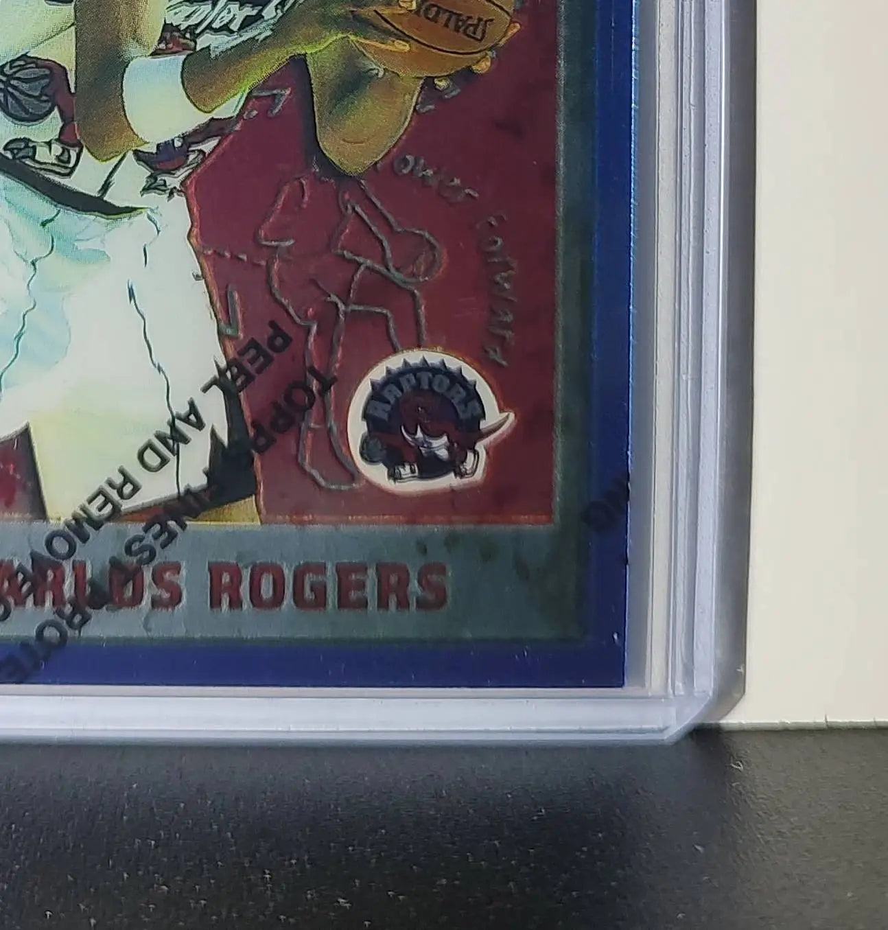 Carlos Rogers 1995-96 Topps Finest NBA #145 Card Toronto Raptors - Basketball Card Single