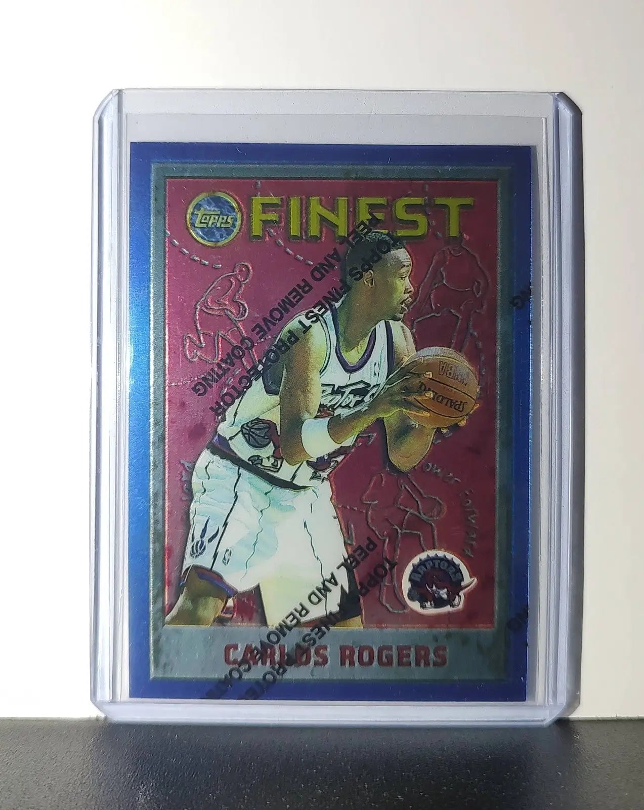 Carlos Rogers 1995-96 Topps Finest NBA #145 Card Toronto Raptors - Basketball Card Single