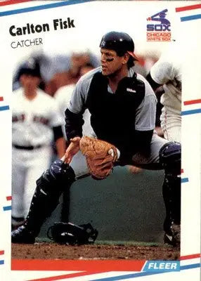 Carlton Fisk - 1988 Fleer - #397 - Baseball - Baseball Card Single