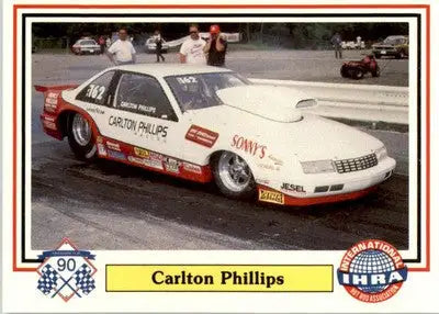 Carlton Phillips - 1990 Checkered Flag IHRA - #61 - Racing - Racing Card Single