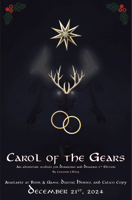 Dungeons and Dragons adventure module cover for Carol of the Gears 5th edition D&D 5th