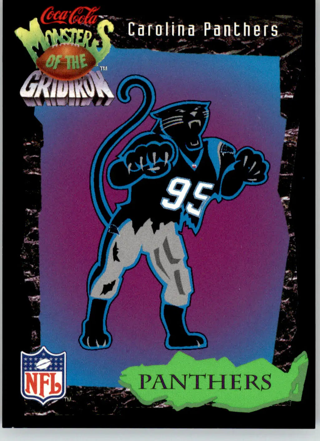 Carolina Panthers - 1994 Coca-Cola Monsters of the Gridiron - #4 - Football - Football Card Single