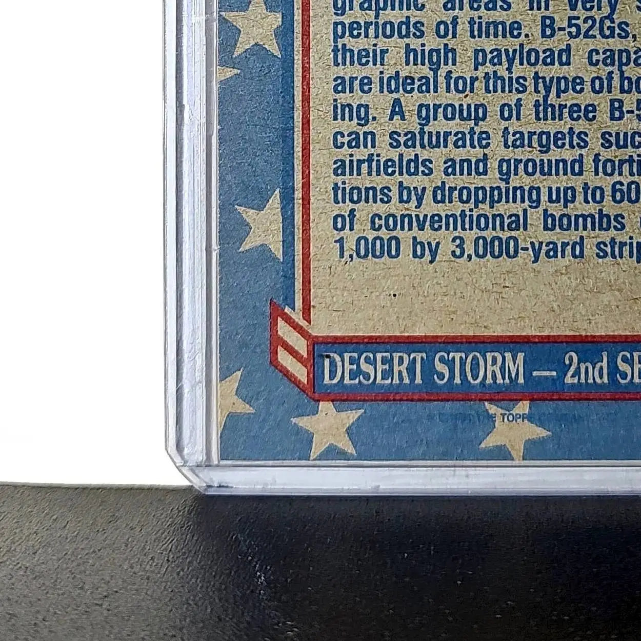 Carpet Bombing 1991 Topps Desert Storm #90 Card