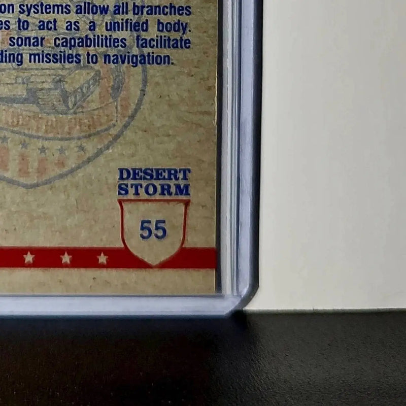 Carrier Plane at Night 1991 Topps Desert Storm #55 Card