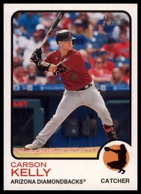 Carson Kelly 2022 Topps Heritage #109 Arizona Diamondbacks - Baseball Card Single