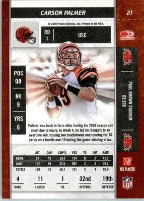 Carson Palmer - 2009 Playoff Contenders - #21 - Football - Football Card Single