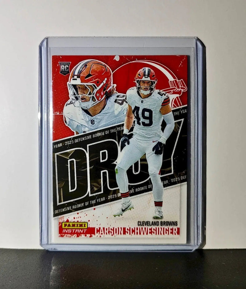 Carson Schwesinger Rookie 2025 Panini NFL Defensive Player of the Year 1 of 357 - Football Card Single