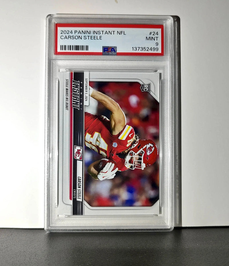 Carson Steele Rookie 2024 Panini Instant NFL #24 PSA 9 Mint