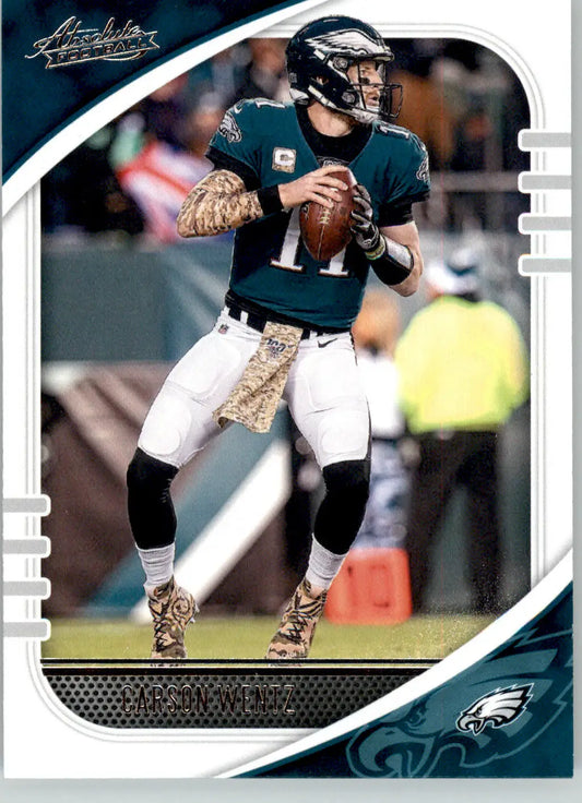 Carson Wentz - 2020 Panini Absolute - #63 - Retail Football - Football Card Single