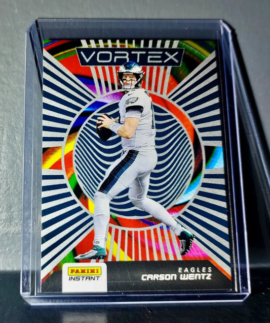 Carson Wentz 2020 Panini NFL Instant Vortex #8 Football Card 1/935 - Football Card Single