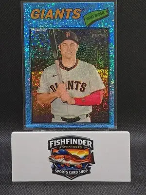 Casey Schmitt 2026 Topps Heritage Chrome Light Blue Sparkle #27- Giants - Baseball Card Single