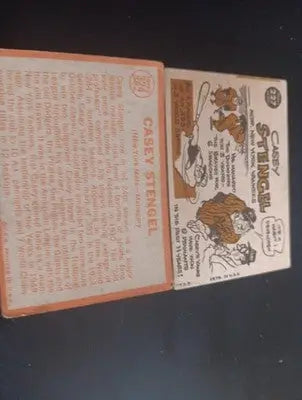 Casey Stengel - Two card LOT. Mgr cards. Topps 1960 #227. 1964 #324. VG - VG+ - Baseball Card Single