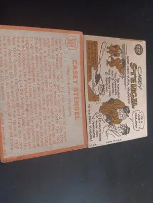 Casey Stengel - Two card LOT. Mgr cards. Topps 1960 #227. 1964 #324. VG - VG+ - Baseball Card Single