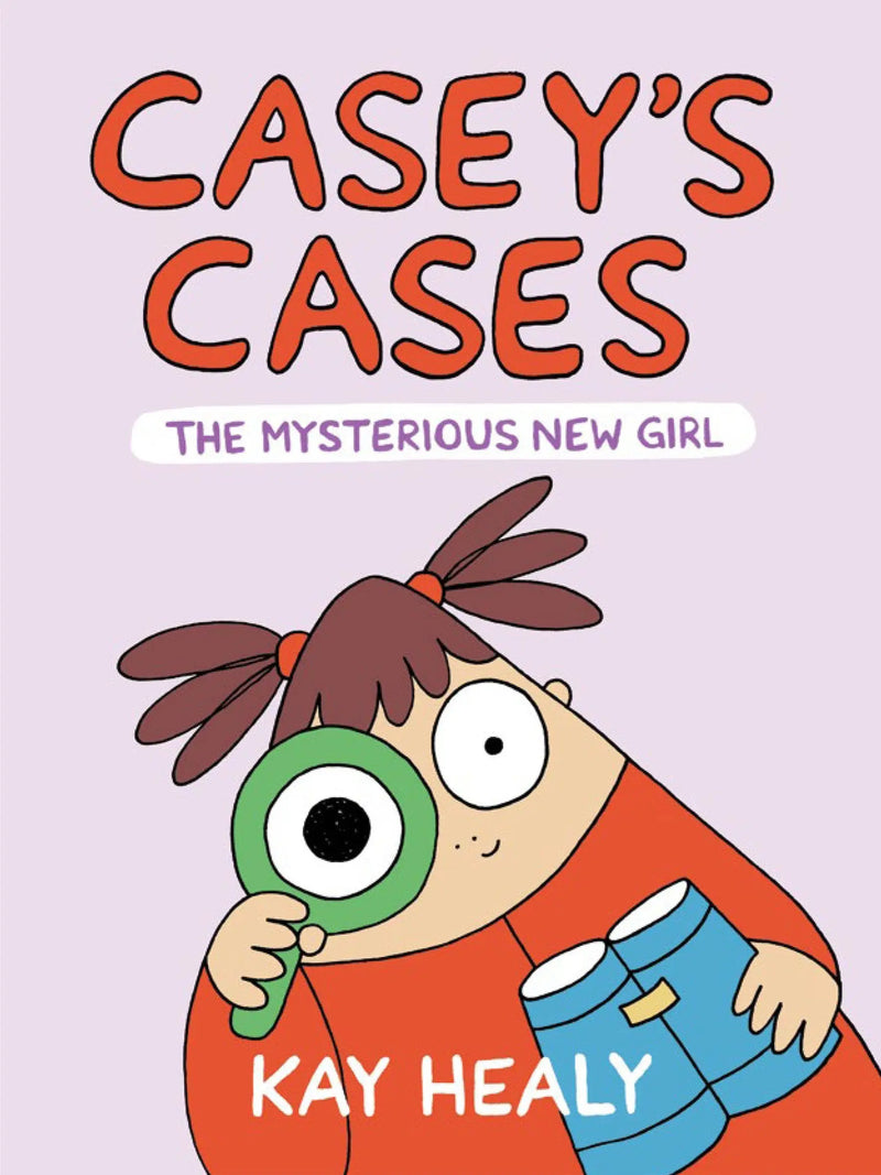 Children’s book with cartoon girl detective from Caseys Cases series