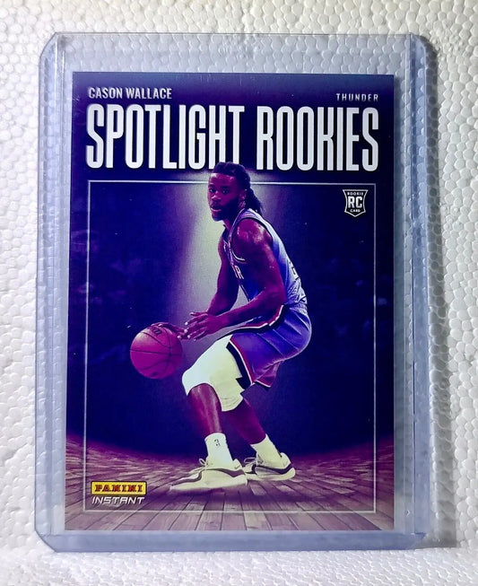 Cason Wallace 2023-24 Panini #10 NBA Spotlight Rookies Basketball Card 1/209 - Basketball Card Single