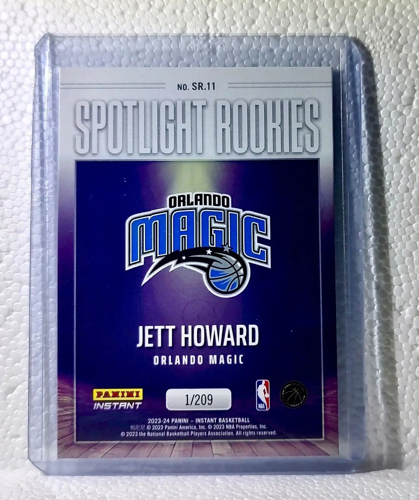 Cason Wallace 2023-24 Panini #11 NBA Spotlight Rookies Basketball Card 1/209 - Basketball Card Single