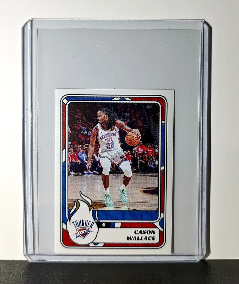 Cason Wallace 2024-25 Panini NBA #414 Sticker Card Oklahoma City Thunder