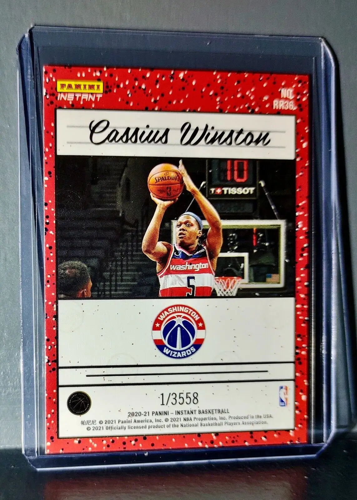 Cassius Winston 2020-2021 Panini NBA Instant #36 Rated Rookie Retro Card 1/3558 - Basketball Card Single