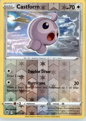 Castform - SWSH09: Brilliant Stars - Reverse Holo LP - #116/172 - Pokémon Card Single