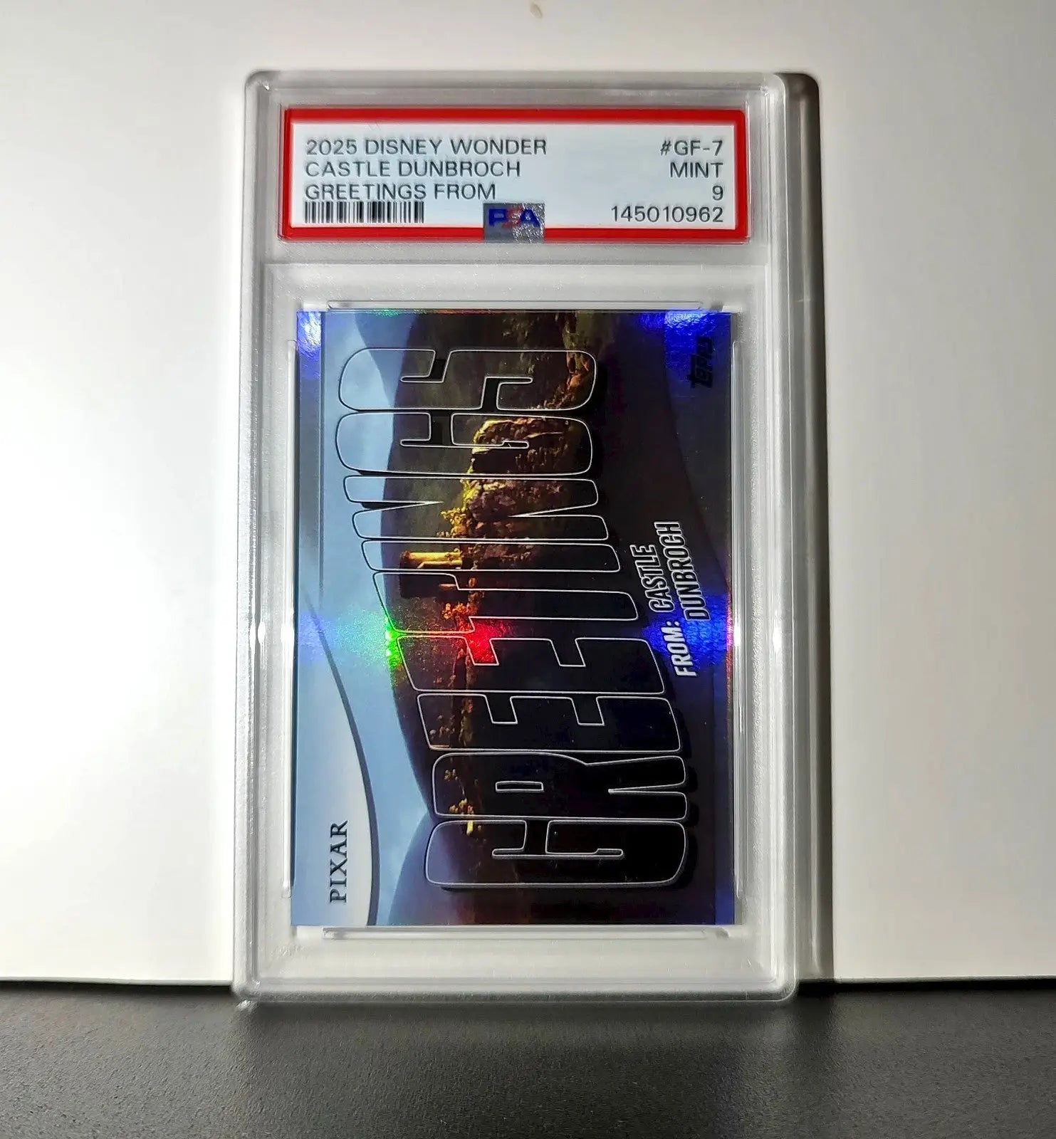 Castle DunBroch 2025 Topps Disney Wonder #GF-7 Greetings From Card Brave PSA 9 - Non-Sports Card Single